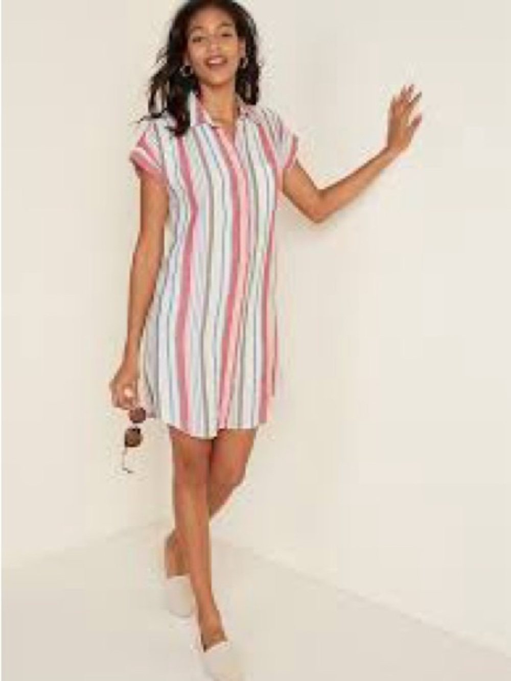 Old Navy striped dress/top/cover up. Size large. Linen blend.